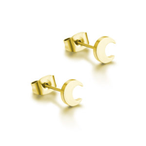Orecchini luna dorata | Gioielli Nickel Safe